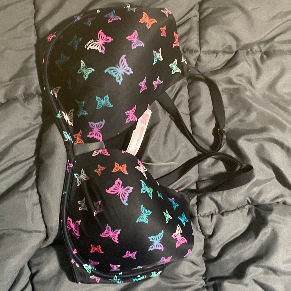 Pink bra